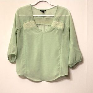 American Eagle smocked blouse sz. medium